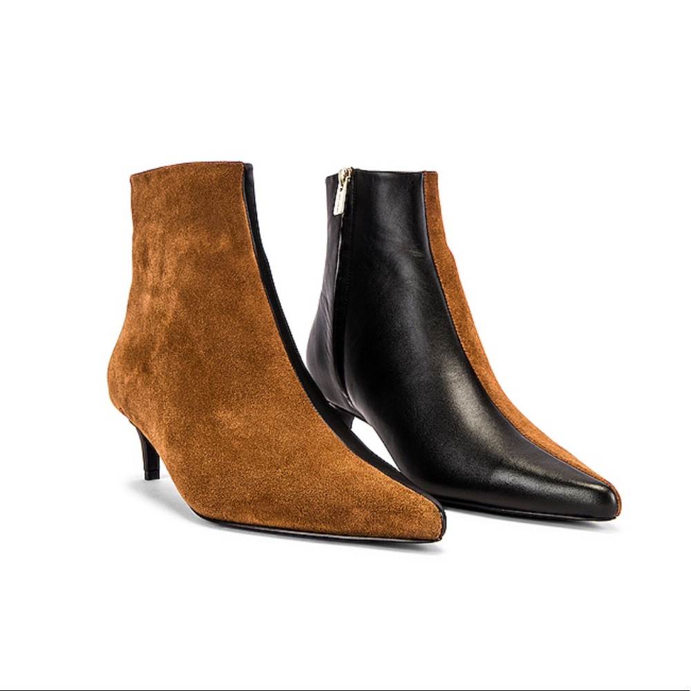 ISO Anine Bing Loren Booties in Cognac/ Black